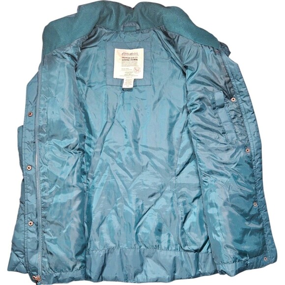 Eddie Bauer Goose Down Puffer Vest Women's XXL Green Quilted Lightweight Warm - Picture 3 of 9